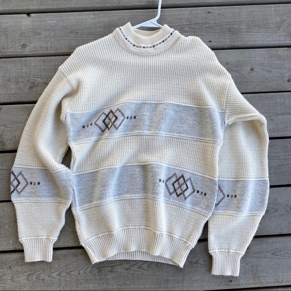 London Fog Vintage Grandpa Sweater - Picture 1 of 6